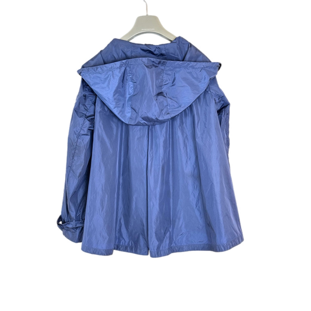 Prada Blue Zipped Up Nylon Jacket #40