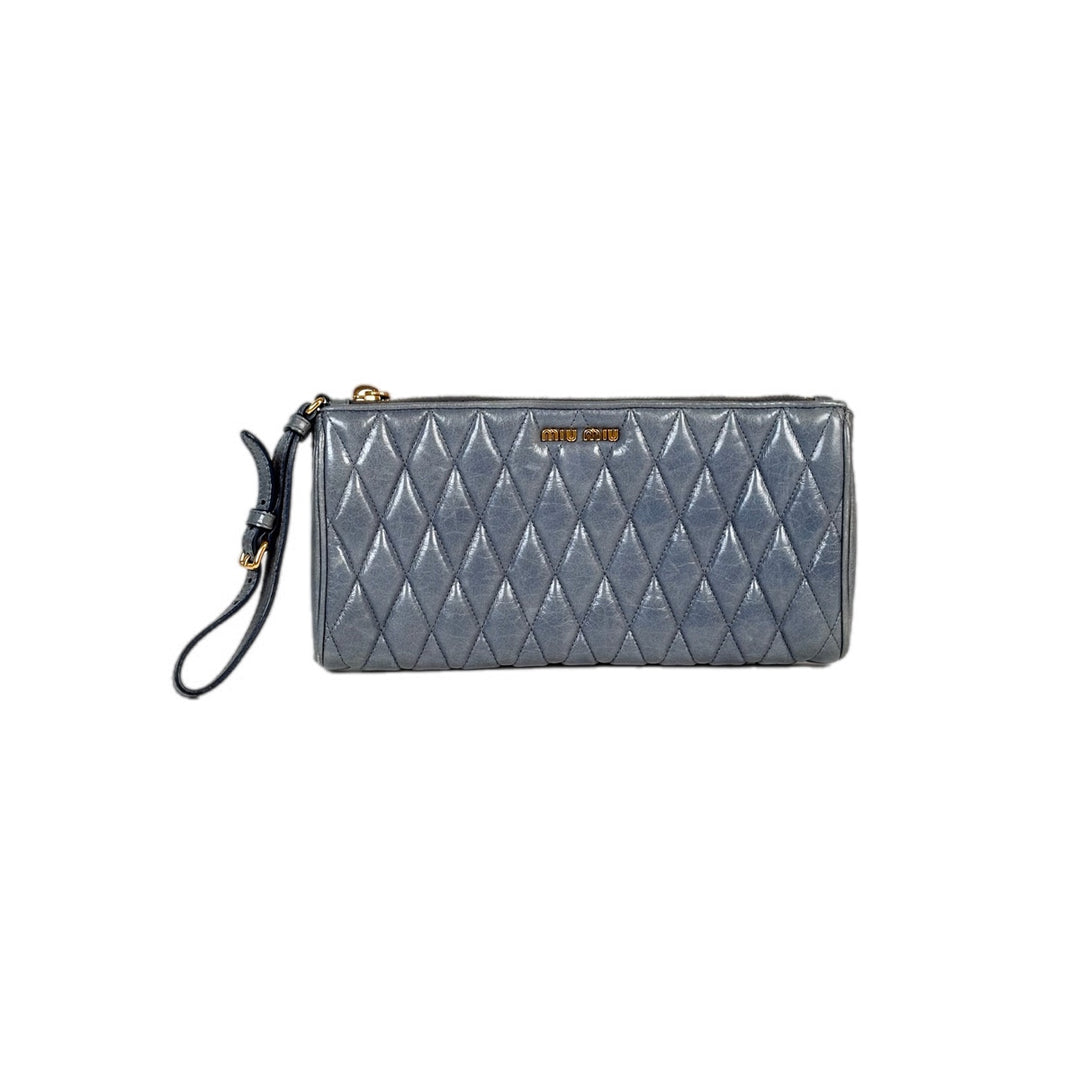 Miumiu Blue Wallet with Handle