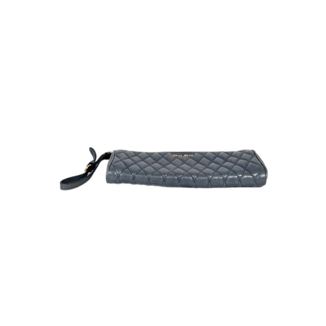 Miumiu Blue Wallet with Handle