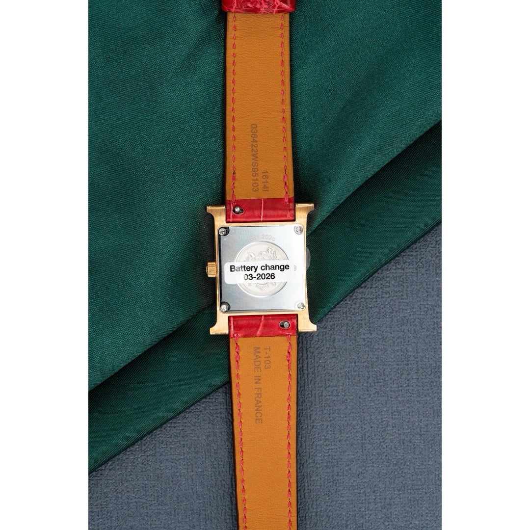 Hermes Heure H Watch, SMALL MODEL, 21 MM with Alligator Strap - Jiaxyk
