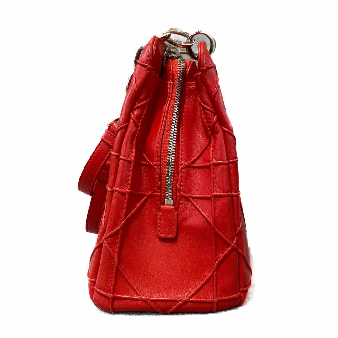 Dior Red Shopping Tote Bag - Jiaxyk