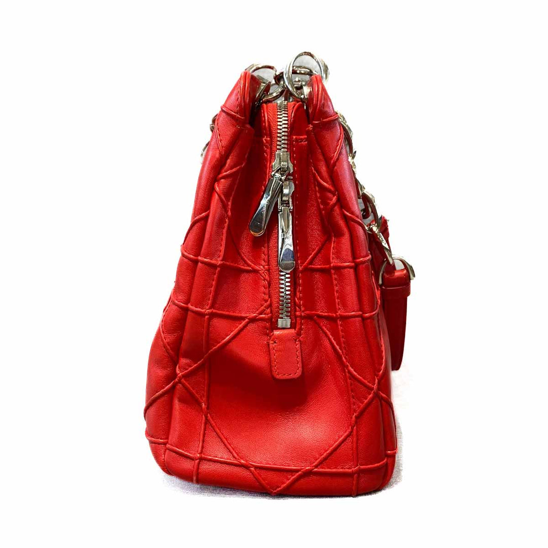 Dior Red Shopping Tote Bag - Jiaxyk