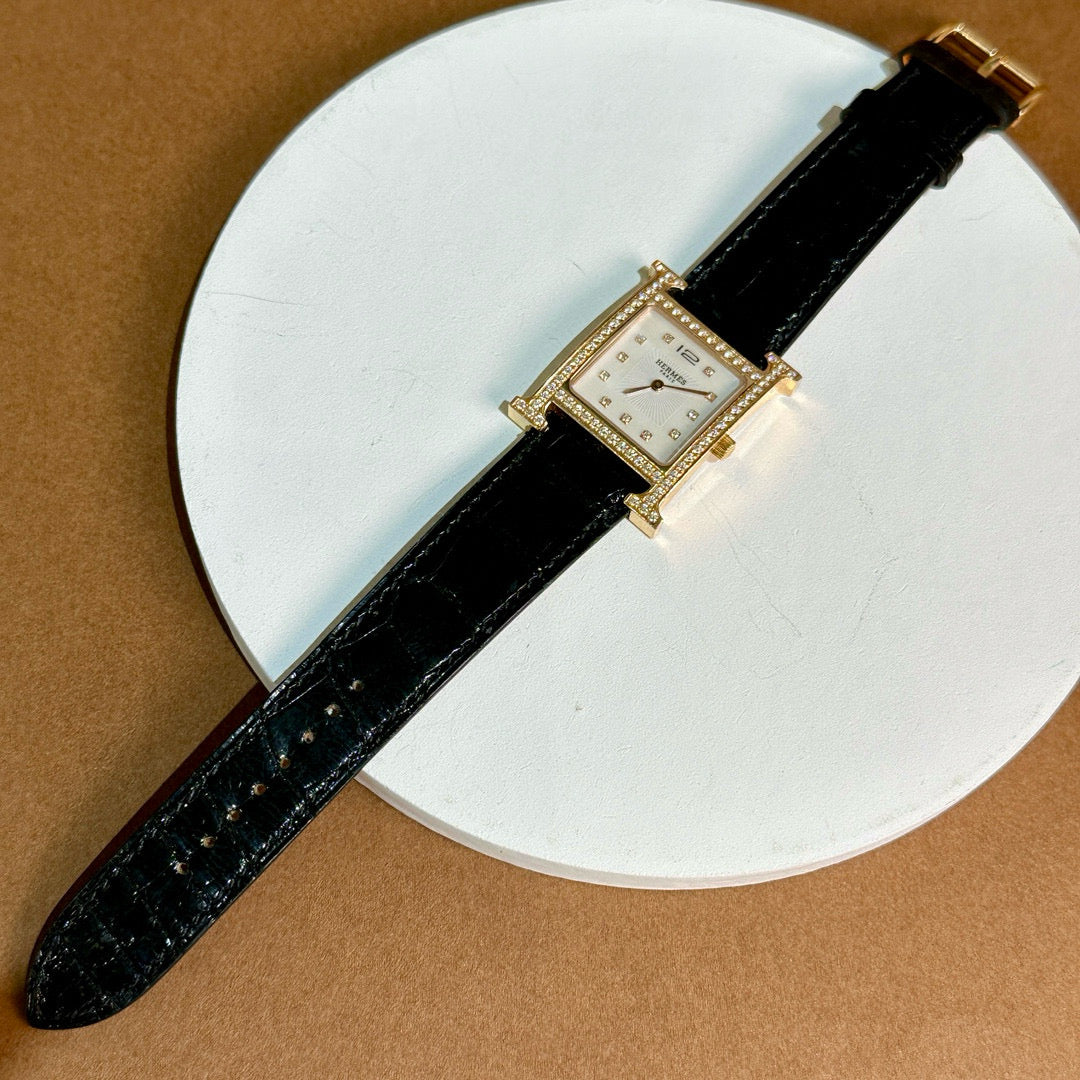 Hermes Heure H Watch, Medium Model, 30 MM with Alligator Strap - Jiaxyk