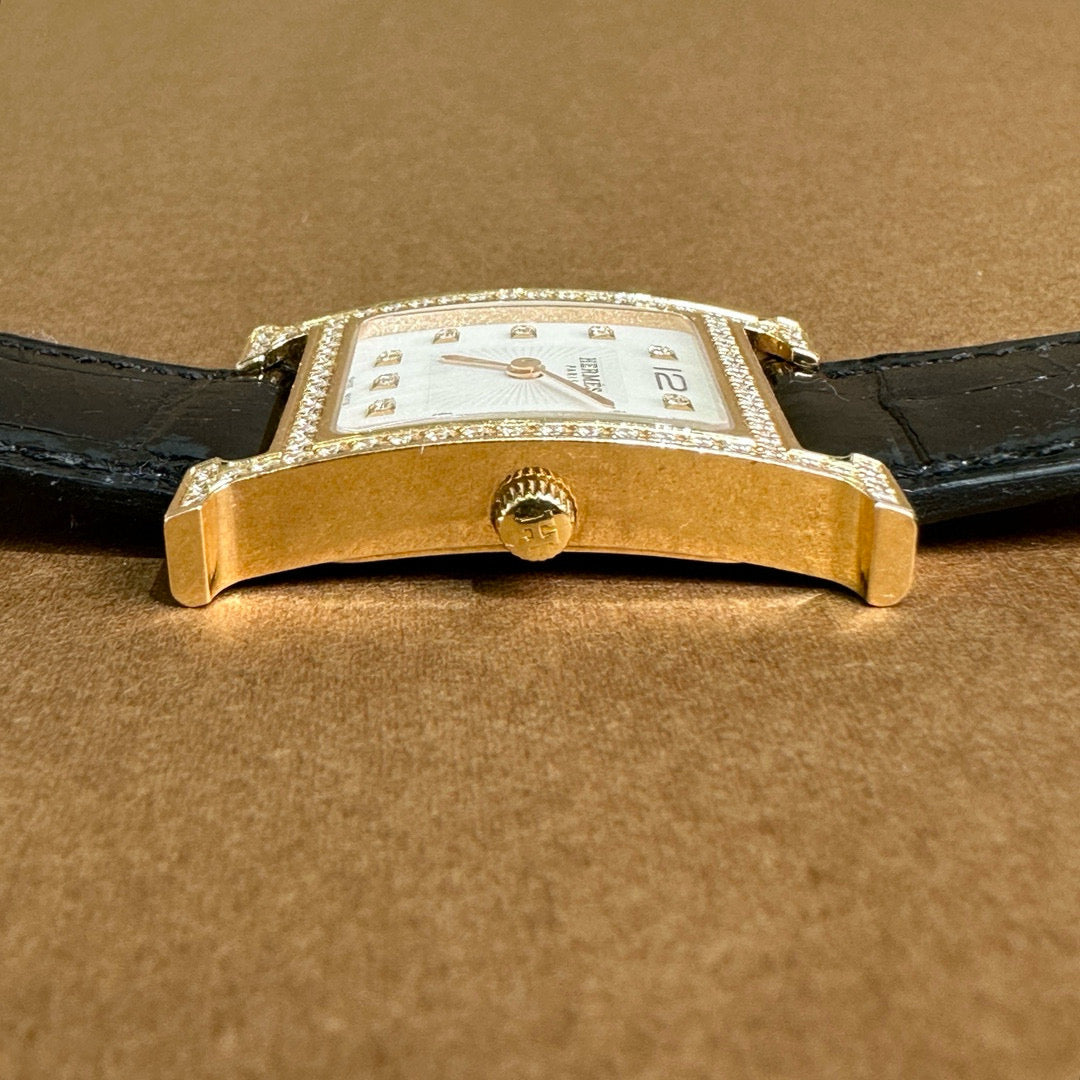 Hermes Heure H Watch, Medium Model, 30 MM with Alligator Strap - Jiaxyk