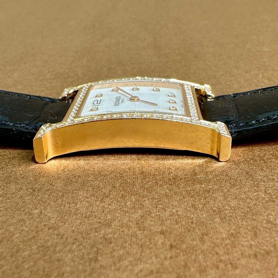 Hermes Heure H Watch, Medium Model, 30 MM with Alligator Strap - Jiaxyk