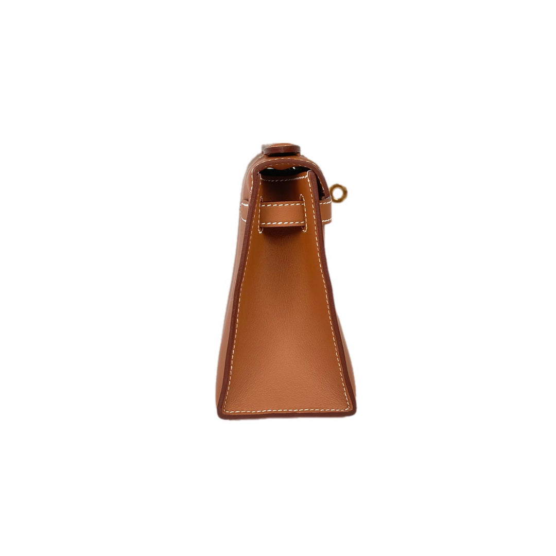 Hermes Kelly Mini Pochette Bag Gold