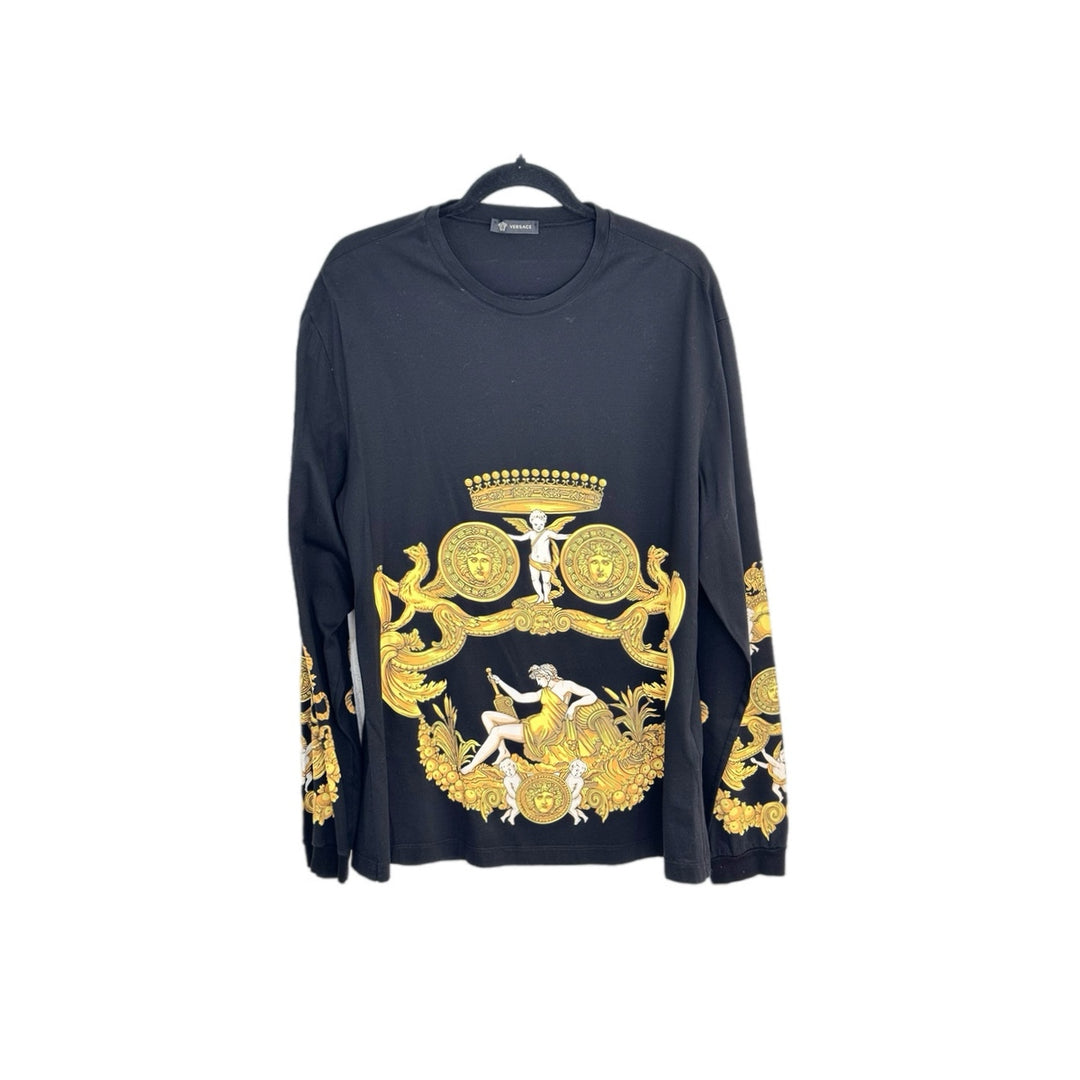 Versace Long Black Top XL
