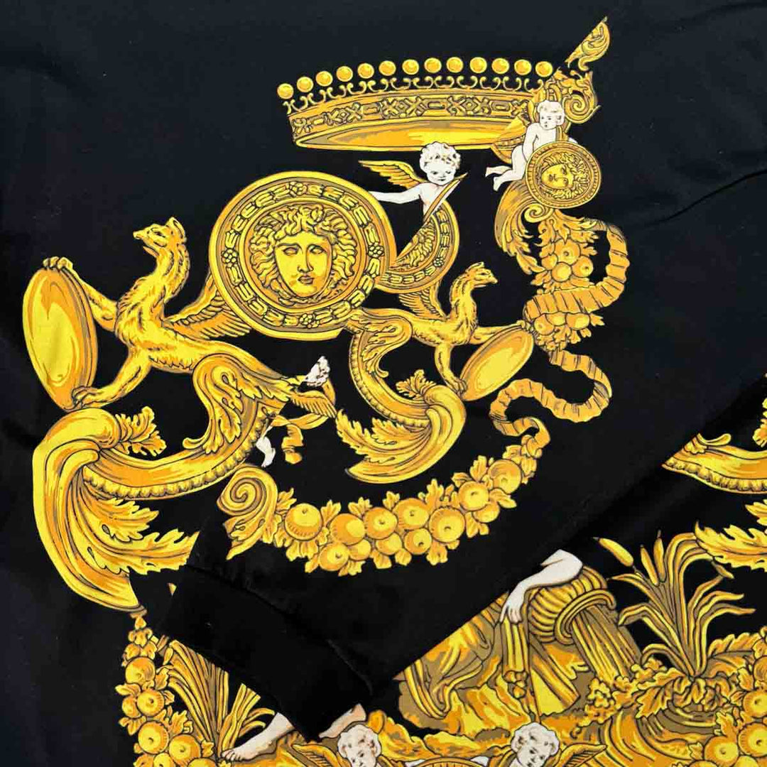 Versace Long Black Top XL