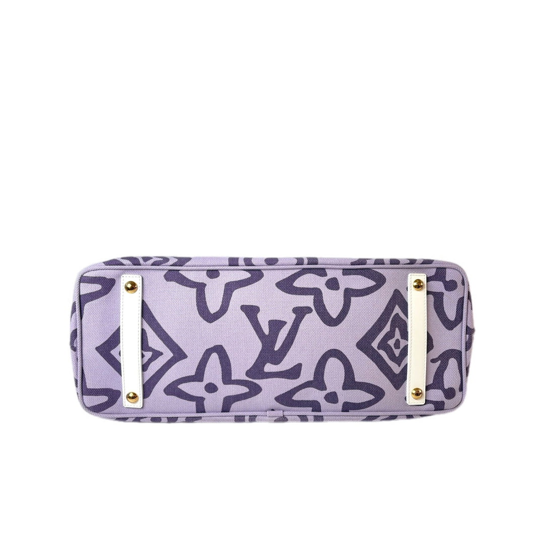 Louis Vuitton Purple Canvas Tote Bags