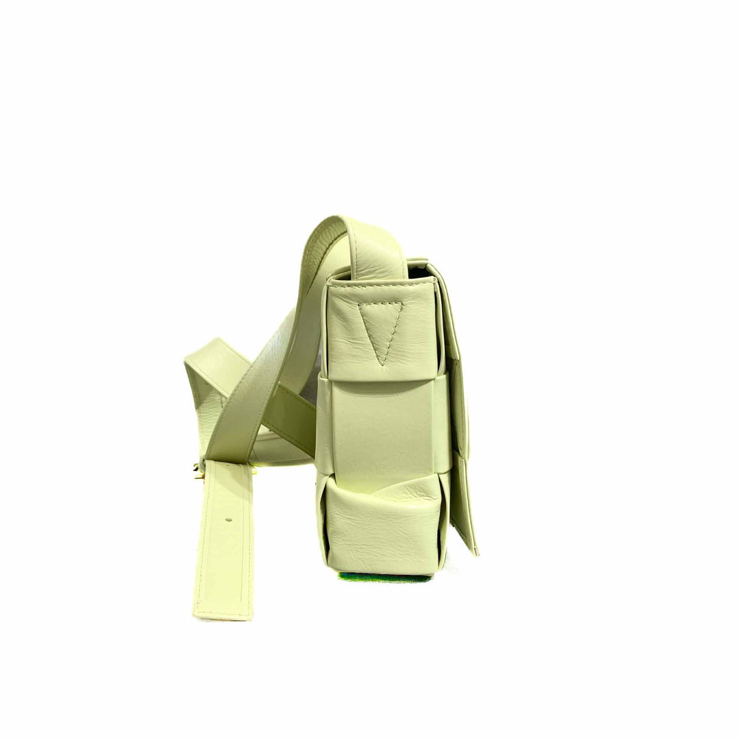 Bottega Veneta Acid Kiwi Yellow Cassette Bag - Jiaxyk