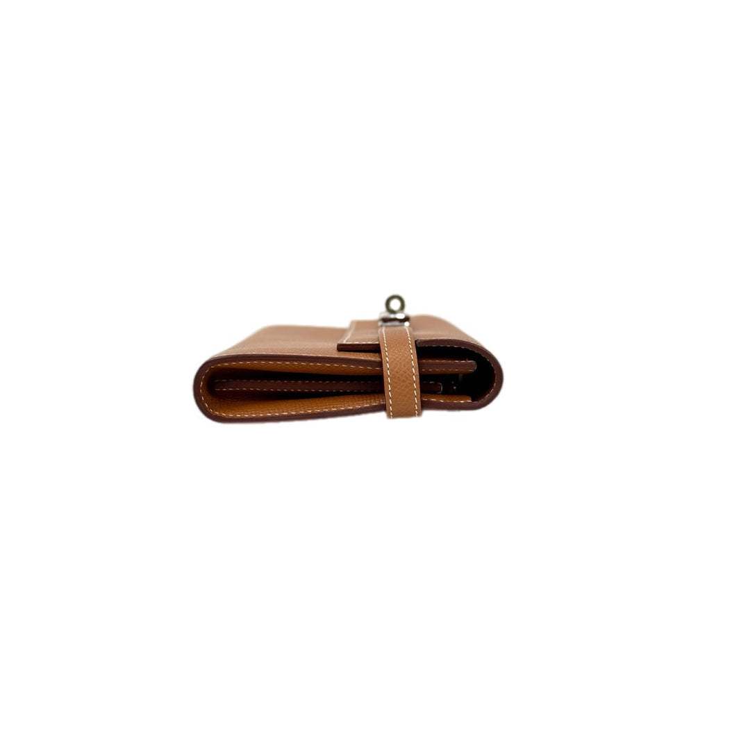Hermes Long Kelly Wallet Epsom Gold