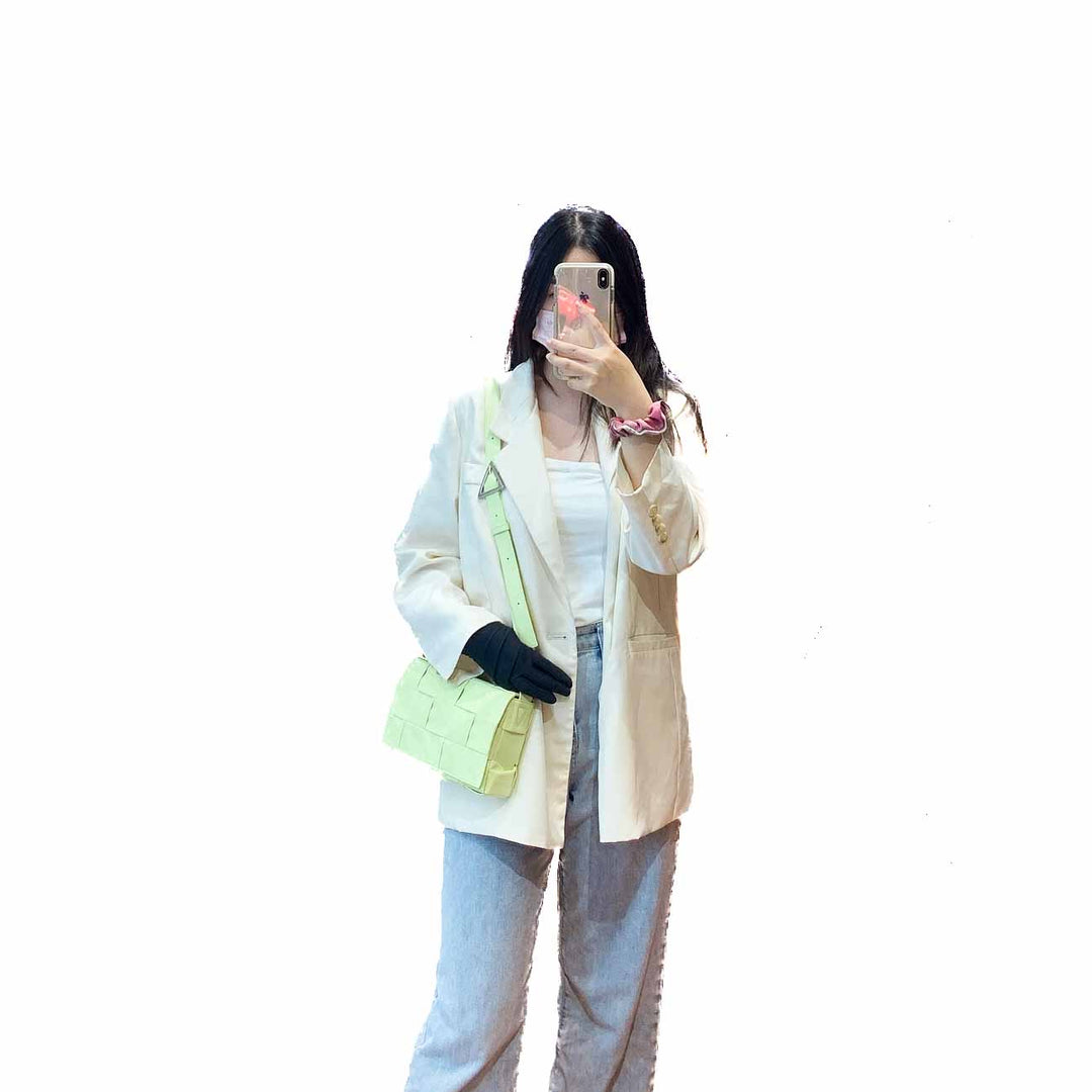 Bottega Veneta Acid Kiwi Yellow Cassette Bag - Jiaxyk
