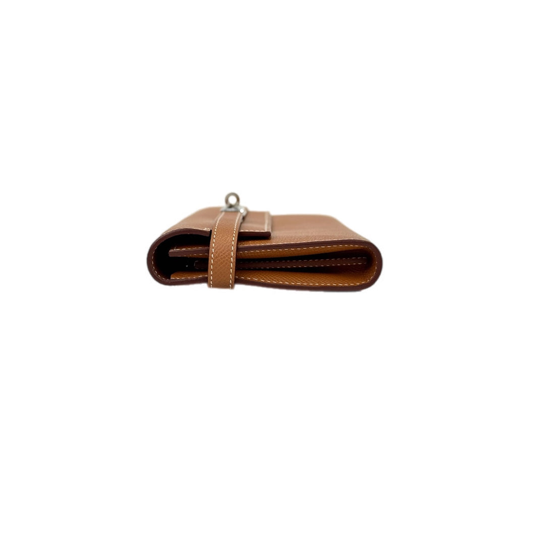 Hermes Long Kelly Wallet Epsom Gold