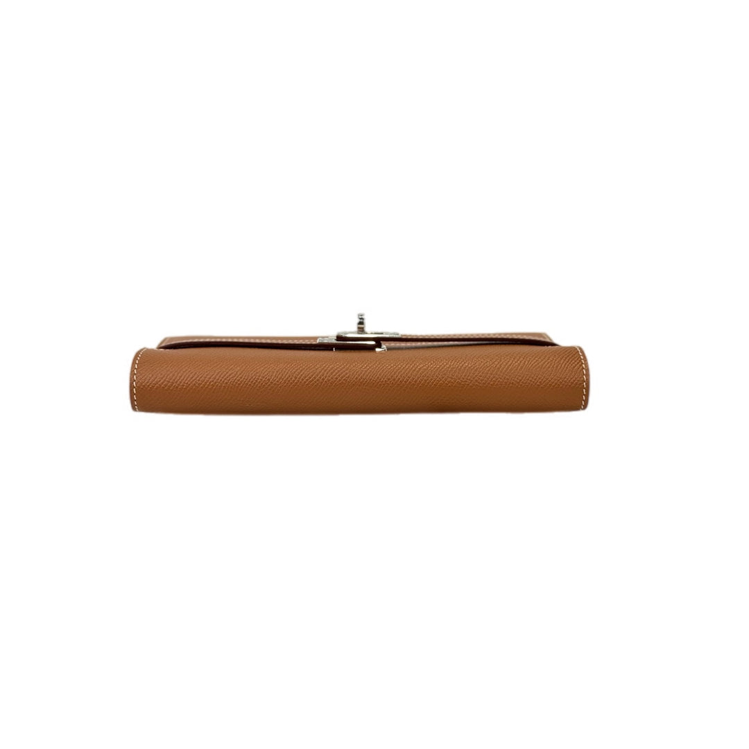 Hermes Long Kelly Wallet Epsom Gold