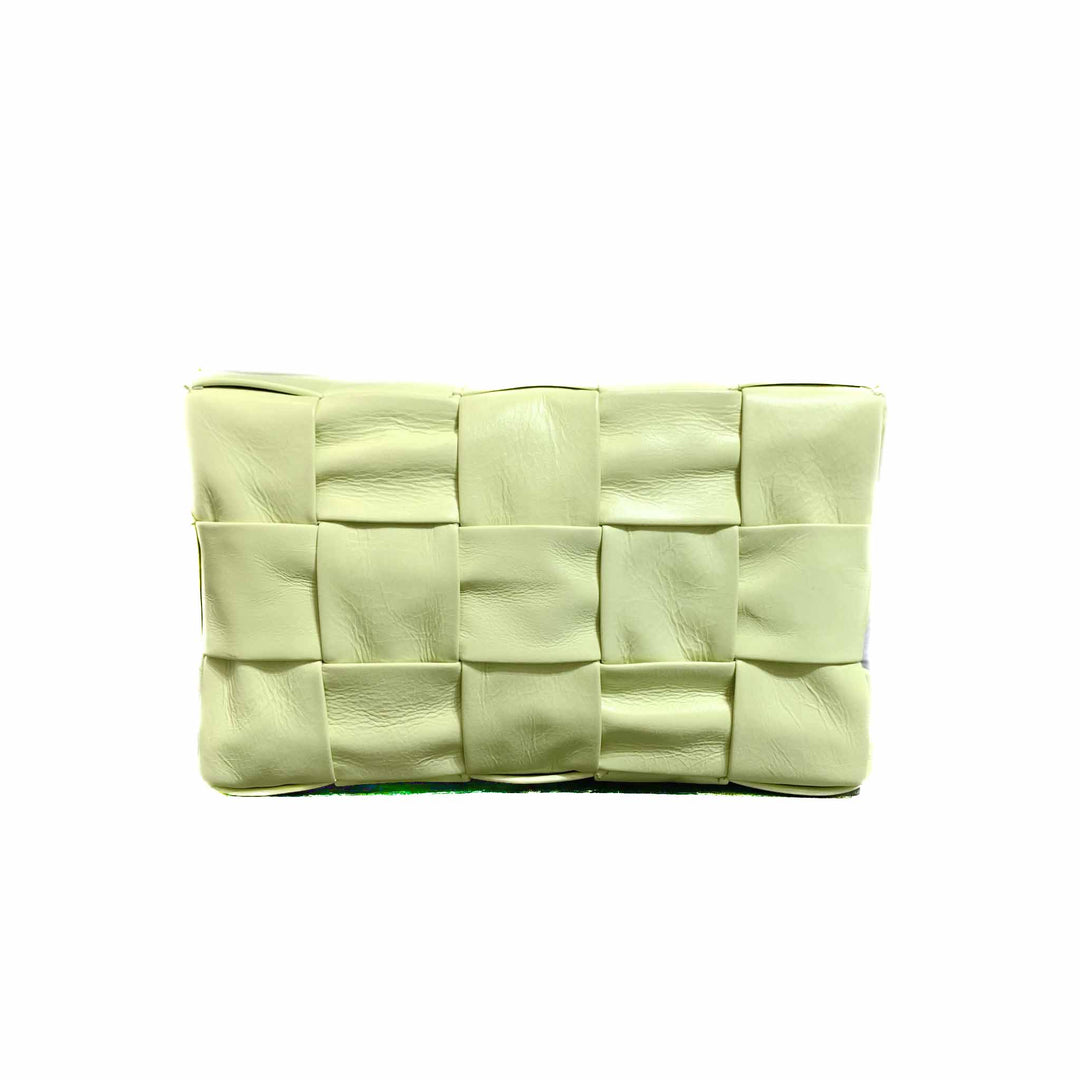 Bottega Veneta Acid Kiwi Yellow Cassette Bag - Jiaxyk