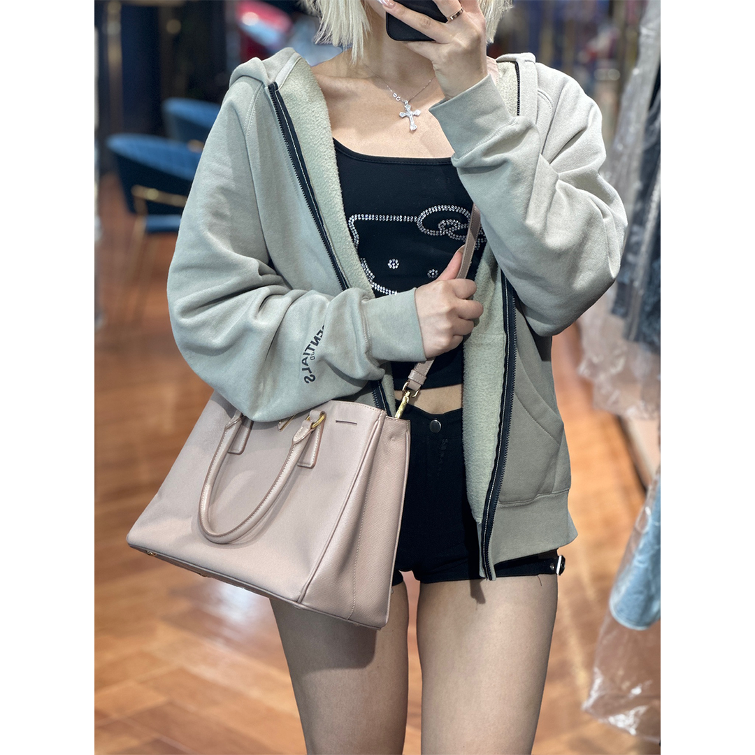 Prada Large Nude Pink Saffiano Bag - Jiaxyk