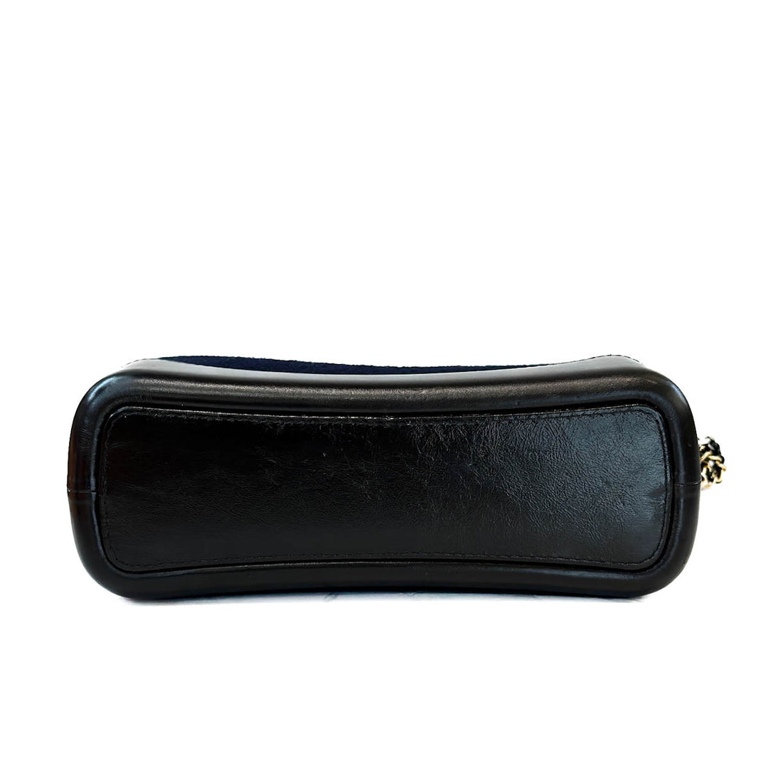 Chanel Medium Navy Wool Embroidered Paris Hamburg Gabrielle - Jiaxyk