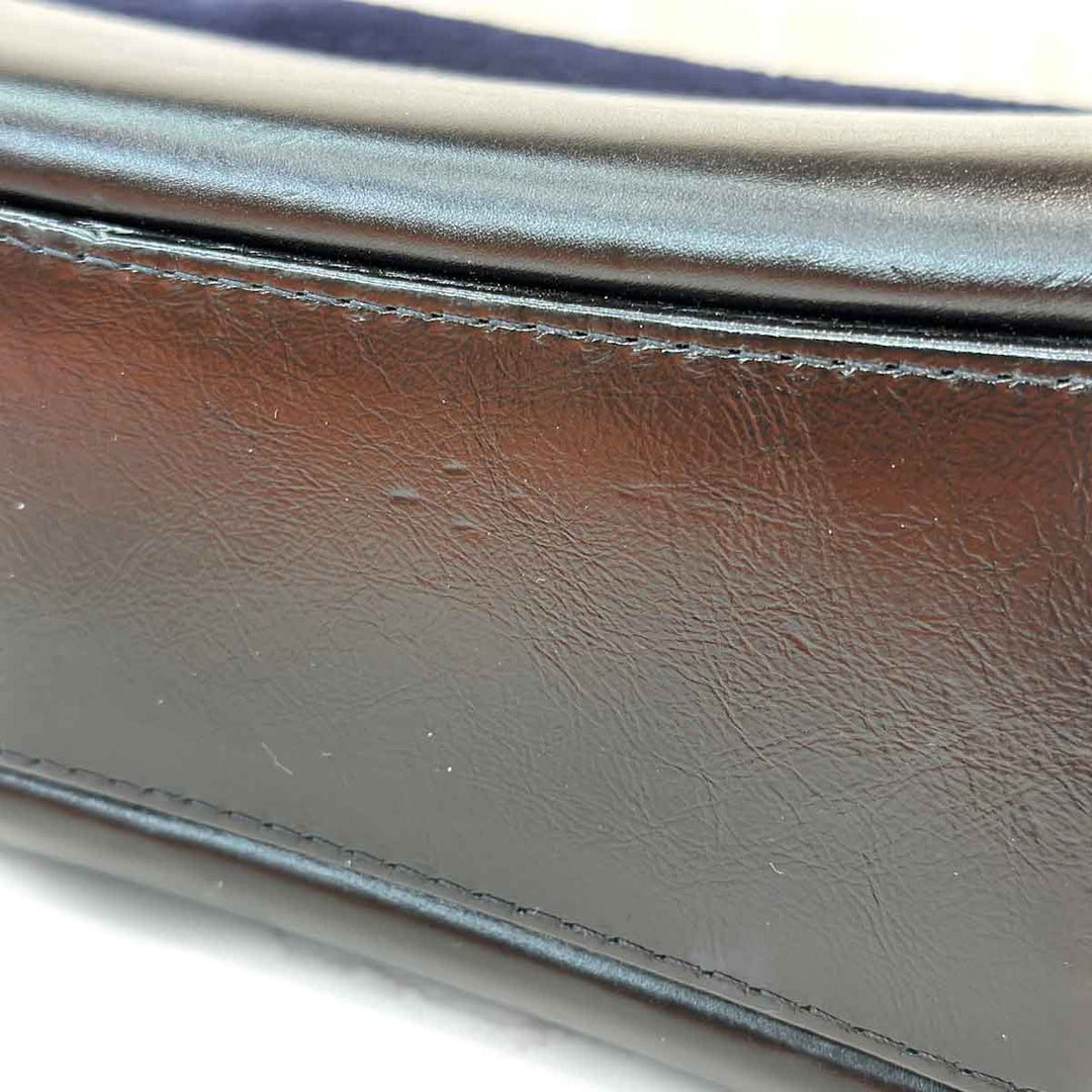 Chanel Medium Navy Wool Embroidered Paris Hamburg Gabrielle - Jiaxyk
