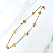 24K+18K Solid Yellow Gold Bracelet with Diamond Turkish Craft D0.085ct