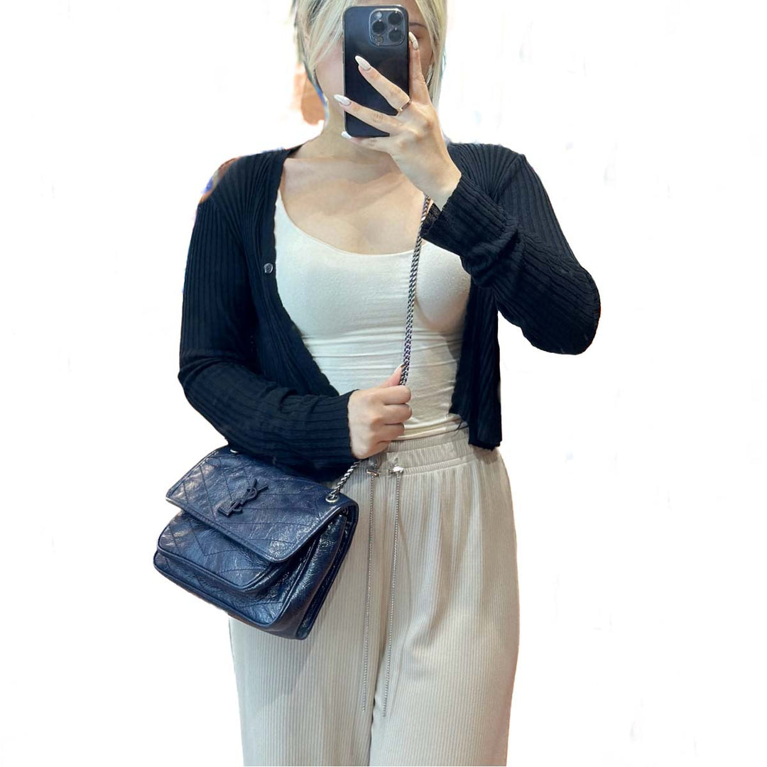 Saint Laurent Small Blue Niki Bag - Jiaxyk