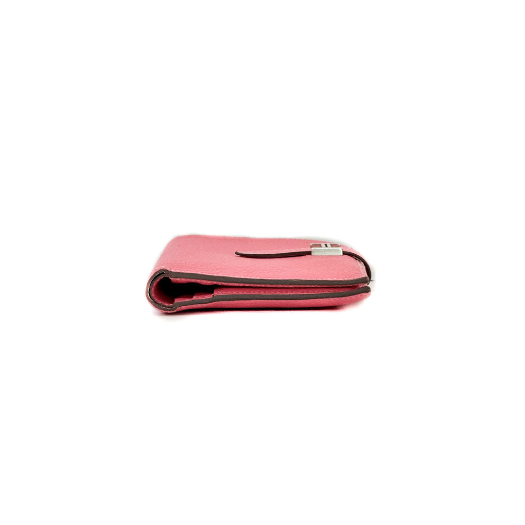 Hermes Pink Bearn Compact Wallet - Jiaxyk