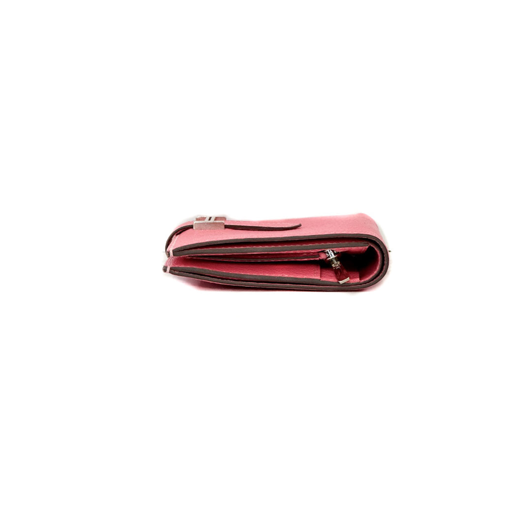 Hermes Pink Bearn Compact Wallet - Jiaxyk