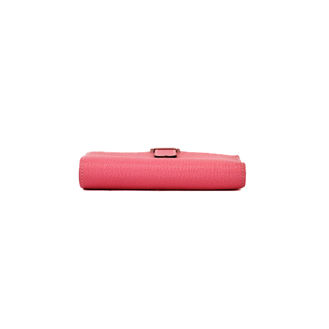 Hermes Pink Bearn Compact Wallet - Jiaxyk
