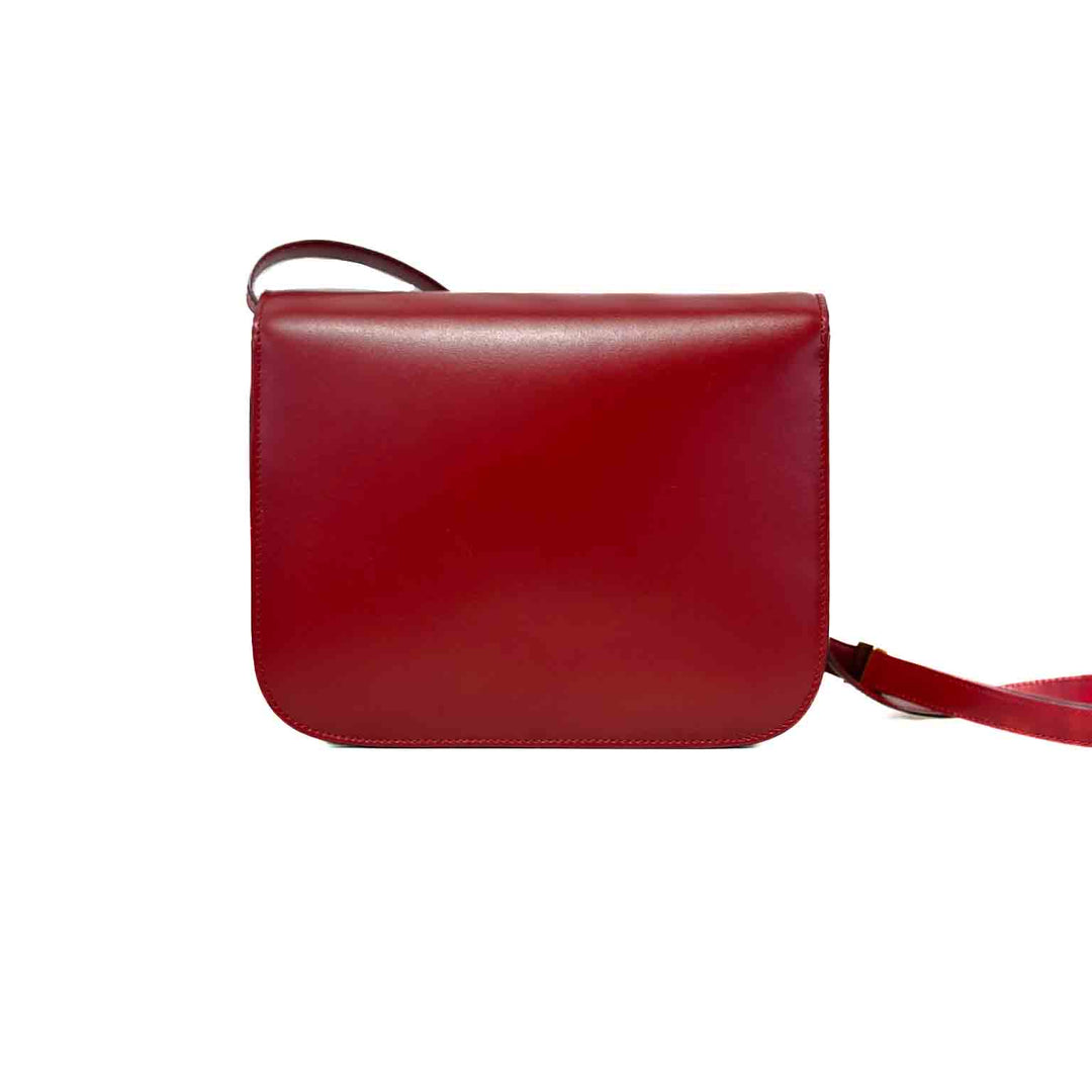 Celine Medium Red Classic Box Bag - Jiaxyk