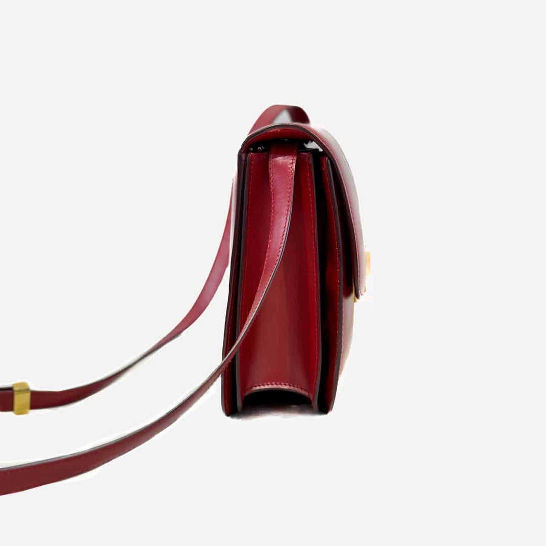 Celine Medium Red Classic Box Bag - Jiaxyk