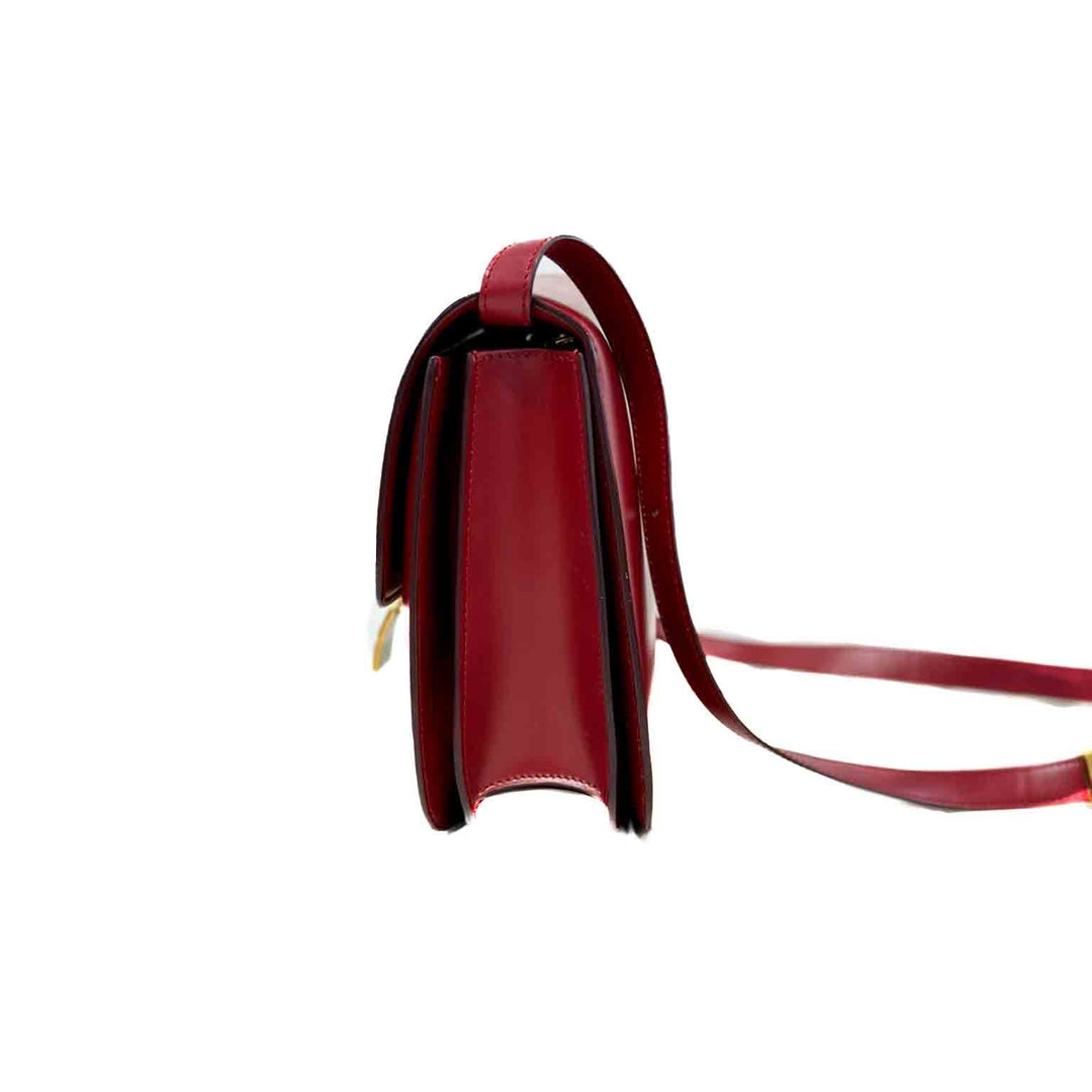 Celine Medium Red Classic Box Bag - Jiaxyk