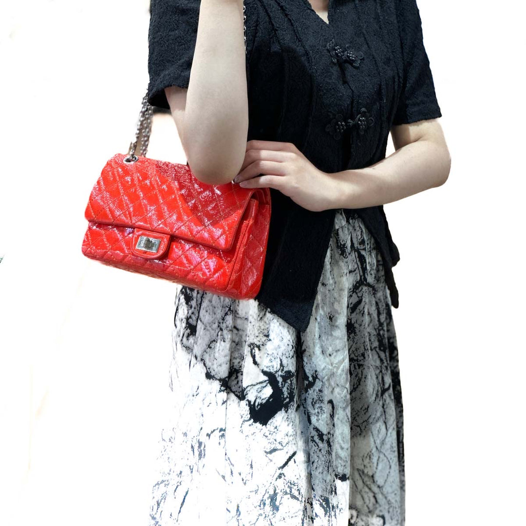 Chanel Small Red Patent Leboy Bag - Jiaxyk
