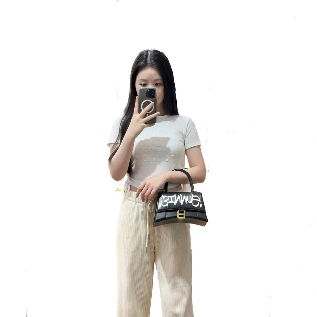 Balenciaga Small Black Hourglass Bag - Jiaxyk