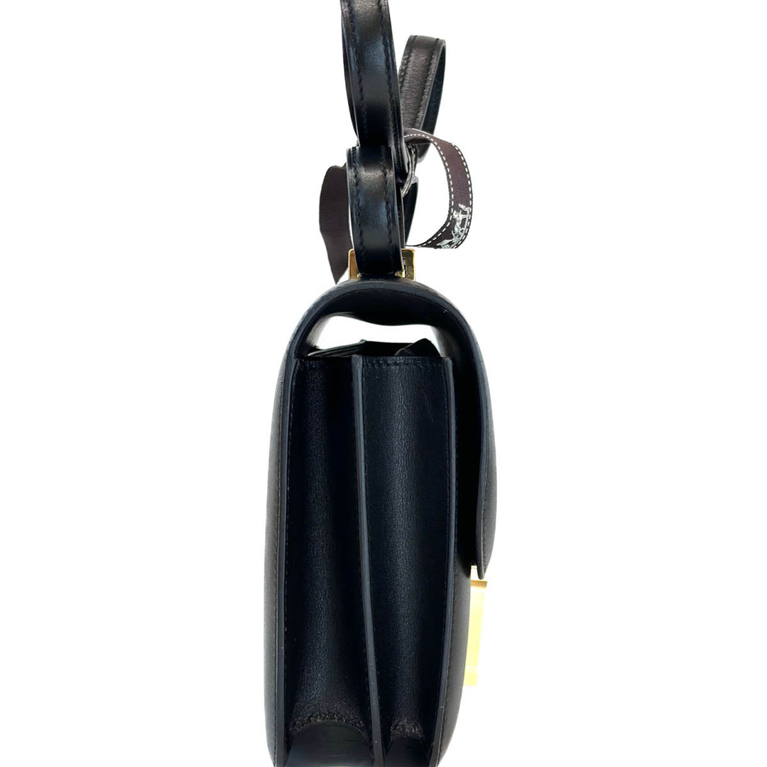 Hermes Mini Black Tadelakt/Lizard Constance Bag - Jiaxyk