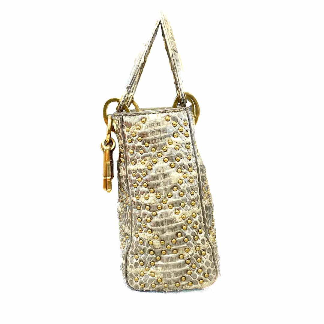 Dior Lady Small Gold Pythonskin - Jiaxyk