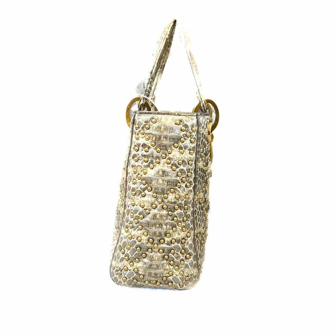 Dior Lady Small Gold Pythonskin - Jiaxyk