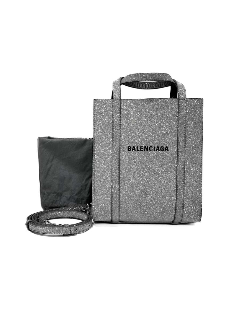 Balenciaga Silver Metalic Tote Shopping Bag - Jiaxyk
