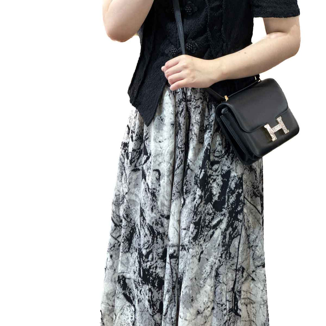 Hermes Mini Black Tadelakt/Lizard Constance Bag - Jiaxyk