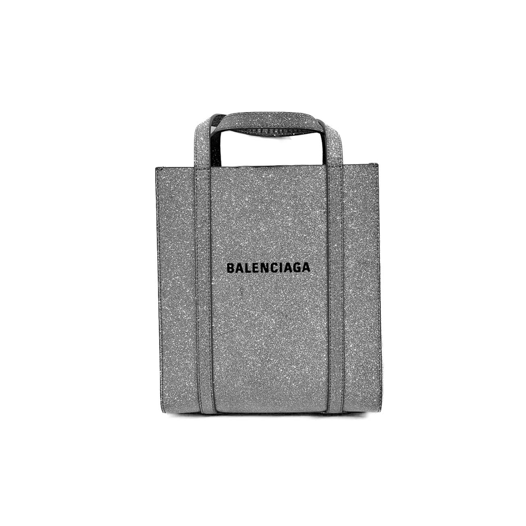 Balenciaga Silver Metalic Tote Shopping Bag - Jiaxyk