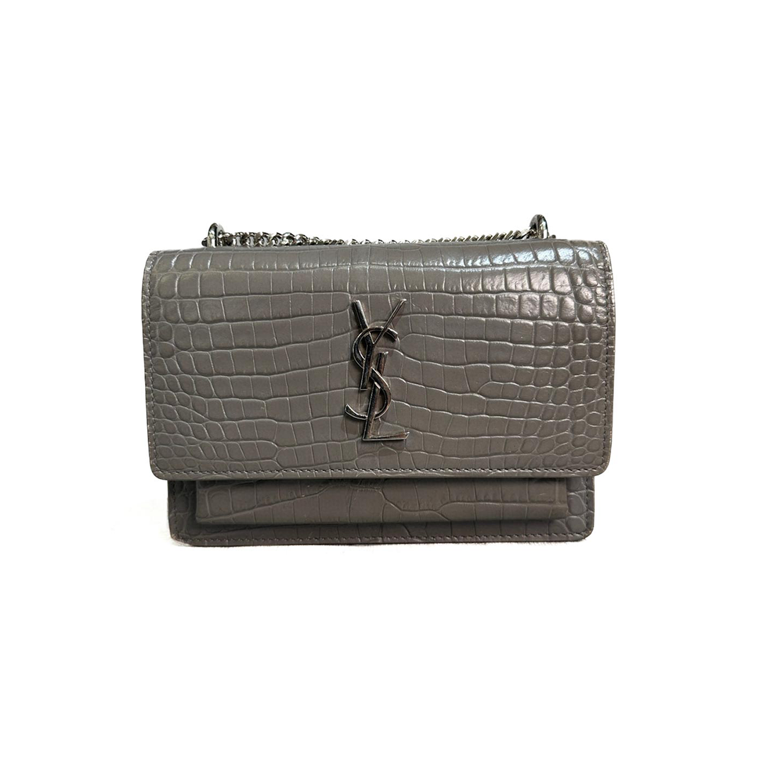 Saint Laurent Mini Grey Sunset Bag - Jiaxyk