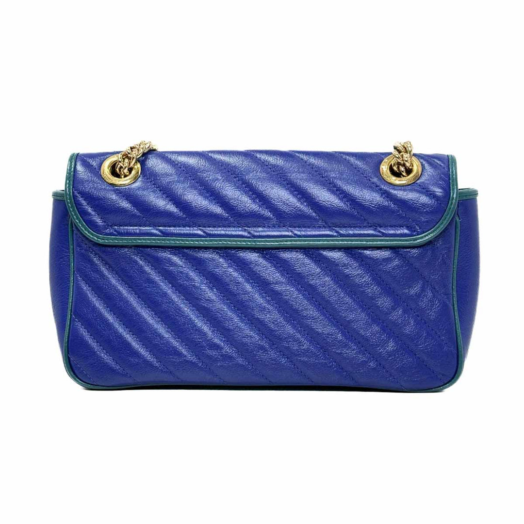 Gucci Blue Small Marmont Bag - Jiaxyk