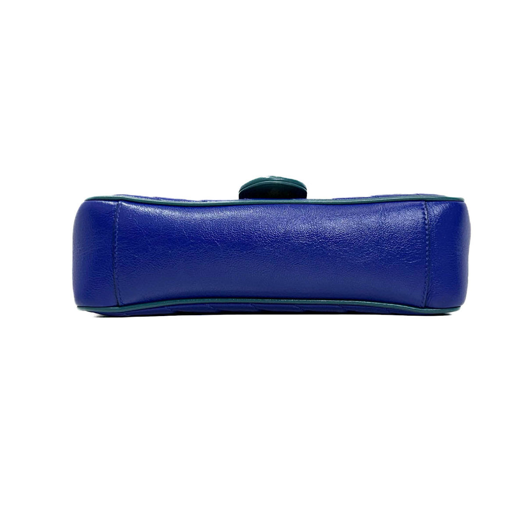 Gucci Blue Small Marmont Bag - Jiaxyk