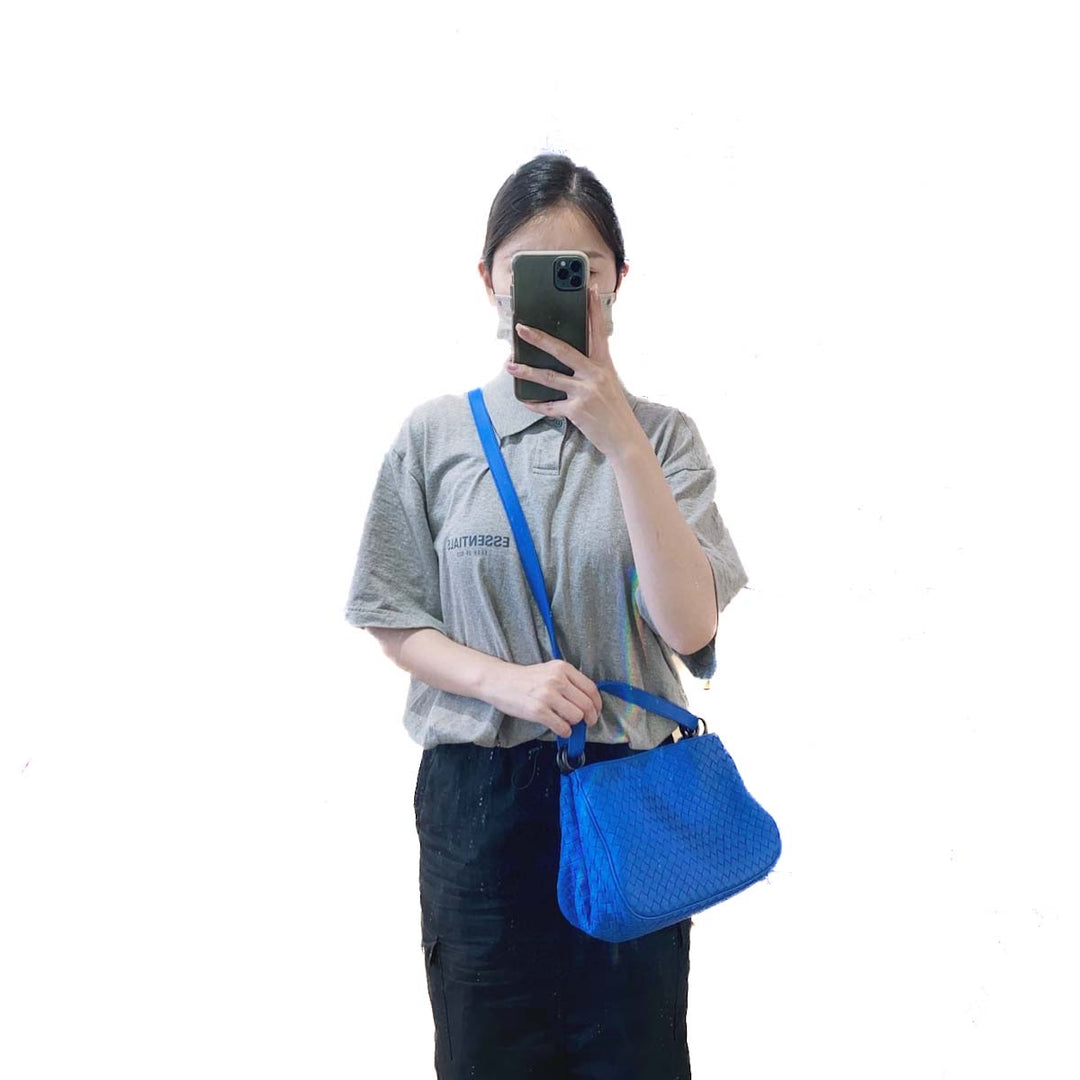 Bottega Veneta Small Blue Tote Bag - Jiaxyk