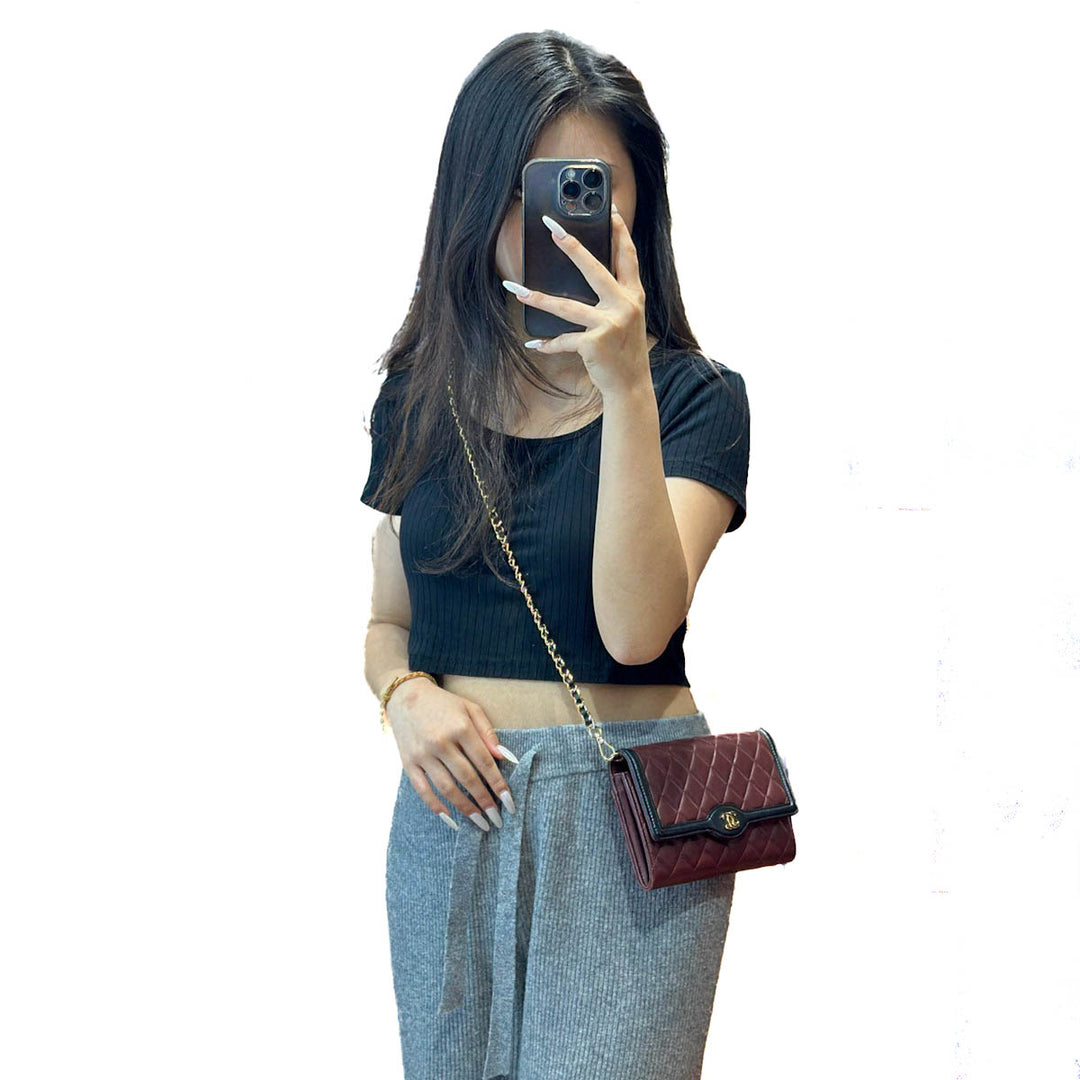 Chanel Burgundy WOC Bag - Jiaxyk