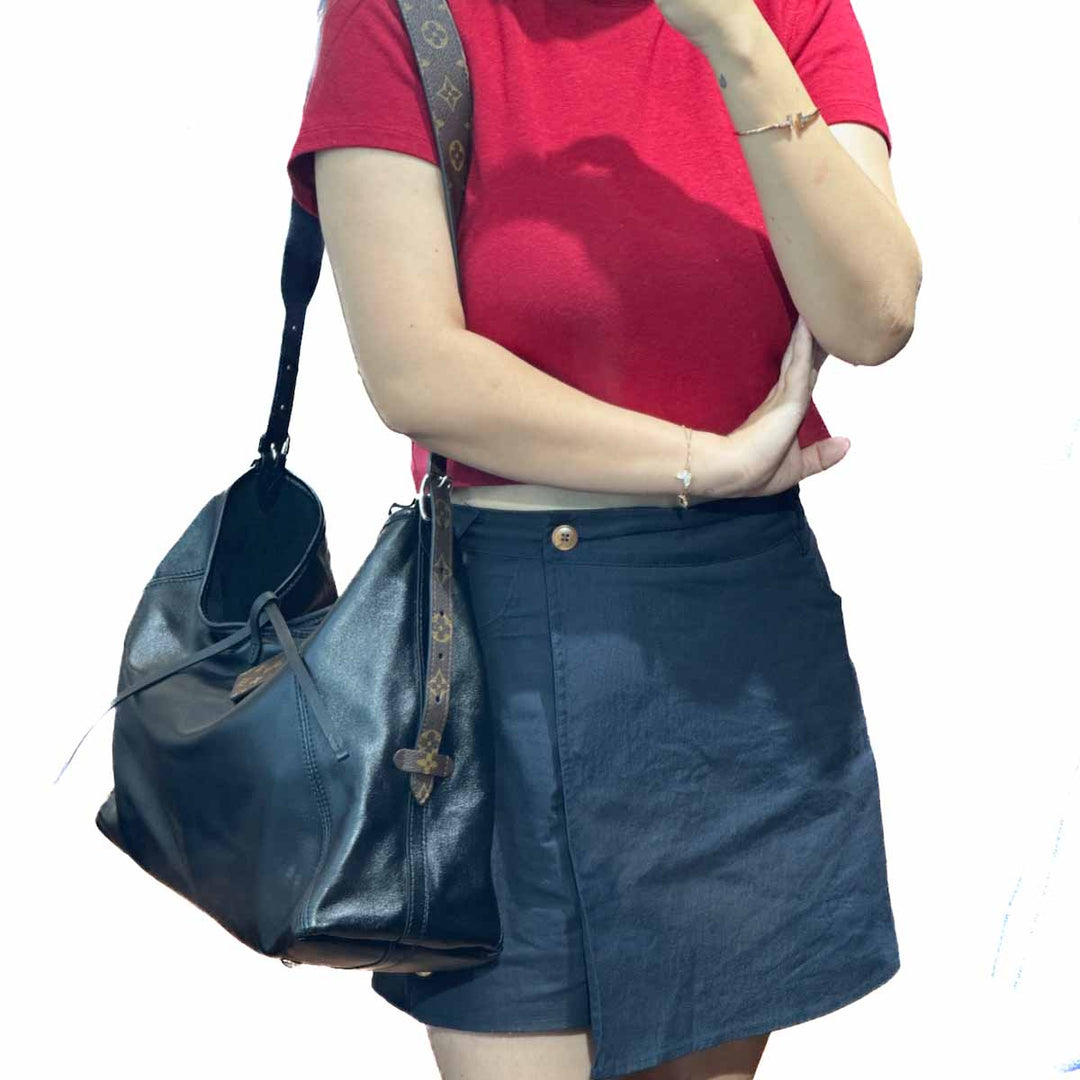 Louis Vuitton Black Carryall Vibe MM 39cm - Jiaxyk