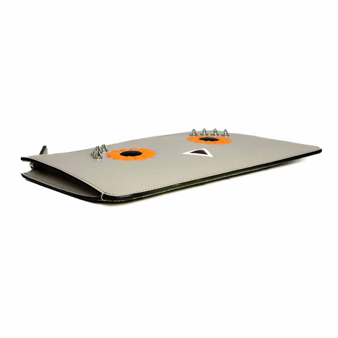 Fendi Grey Owl Eye Pochette - Jiaxyk