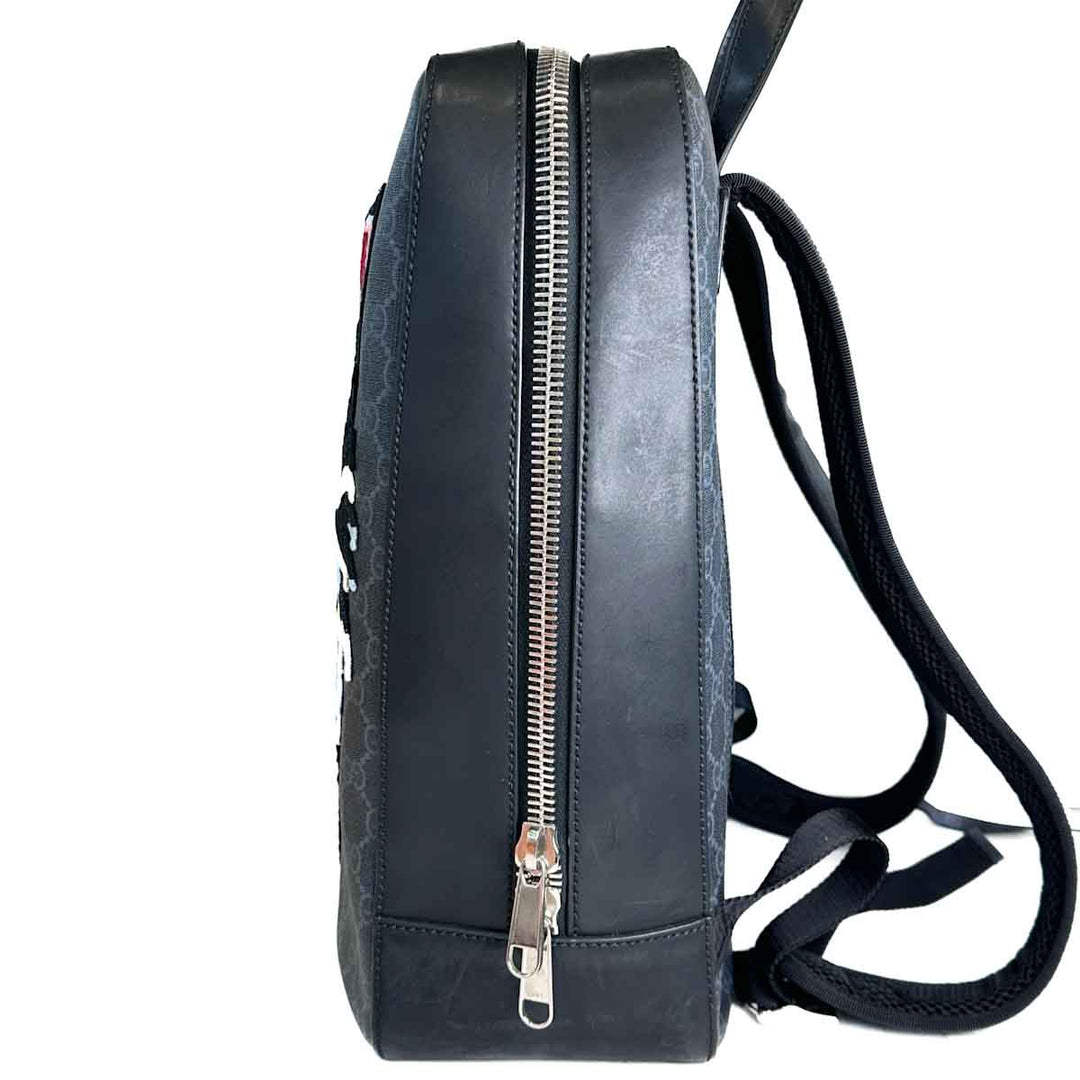 Gucci GG Supreme Monogram Angry Cat Web Tote Backpack - Jiaxyk