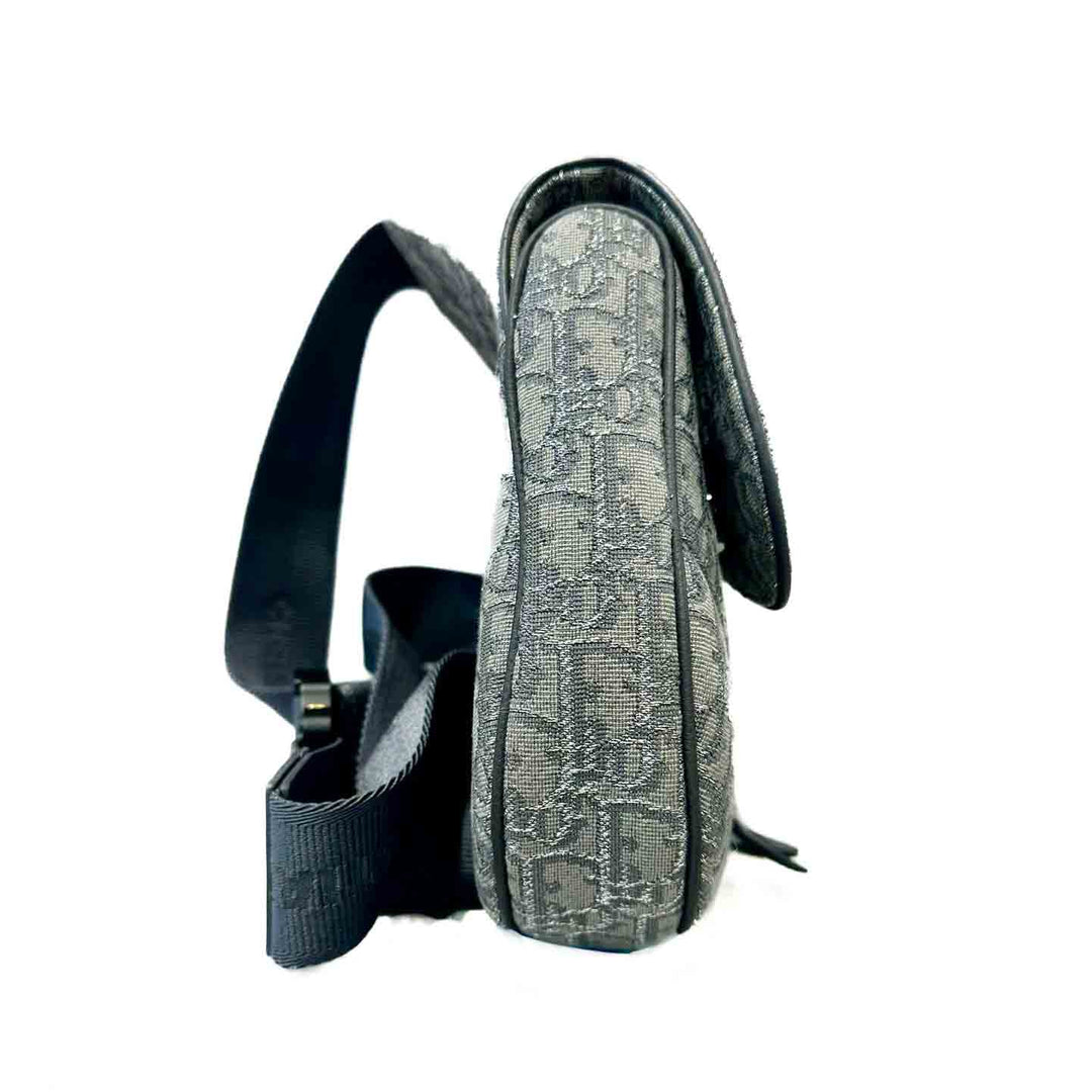 Dior Grey Dior Oblique Jacquard Saddle Bag - Jiaxyk