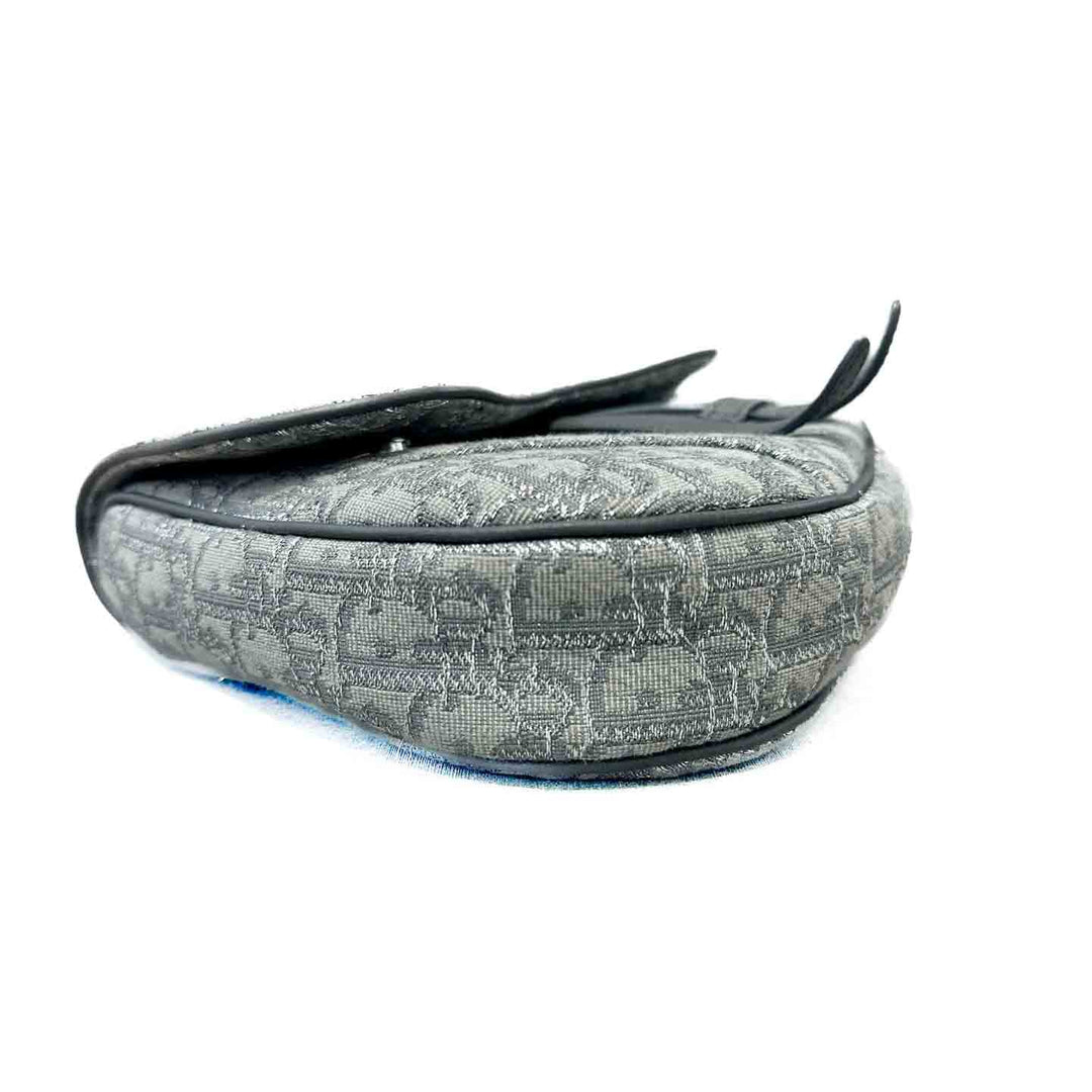 Dior Grey Dior Oblique Jacquard Saddle Bag - Jiaxyk