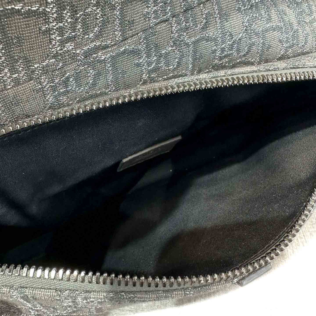 Dior Grey Dior Oblique Jacquard Saddle Bag - Jiaxyk