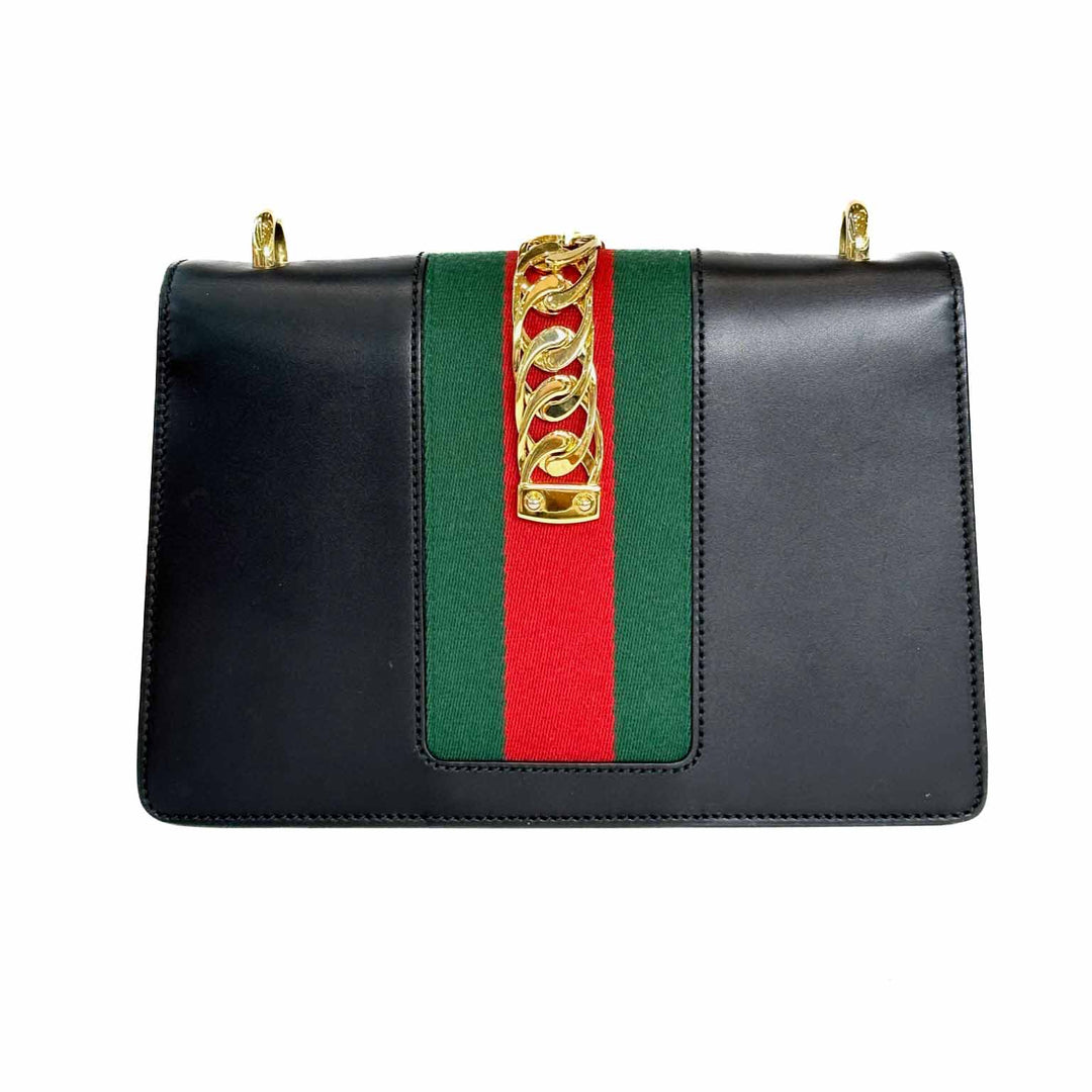 Gucci Small Black Sylvie Bag - Jiaxyk